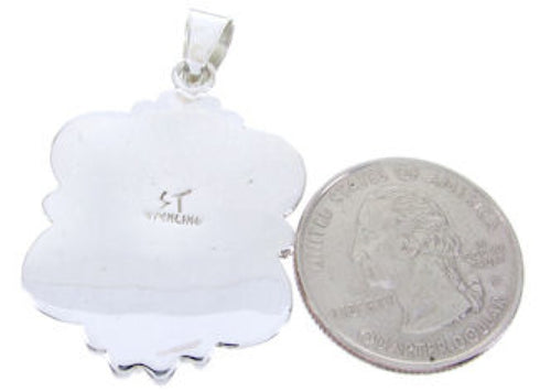 Sterling Silver Multicolor Native American Design Pendant YS67071